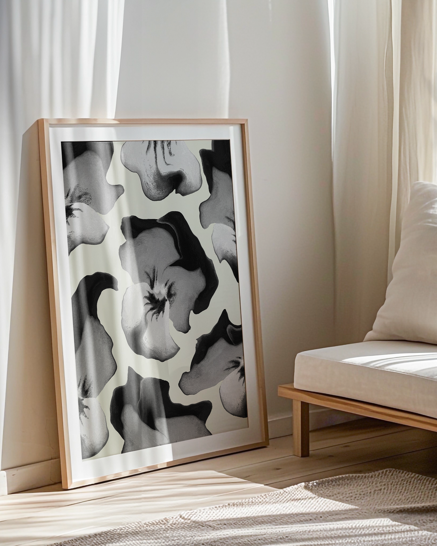 Pansies - Black & White