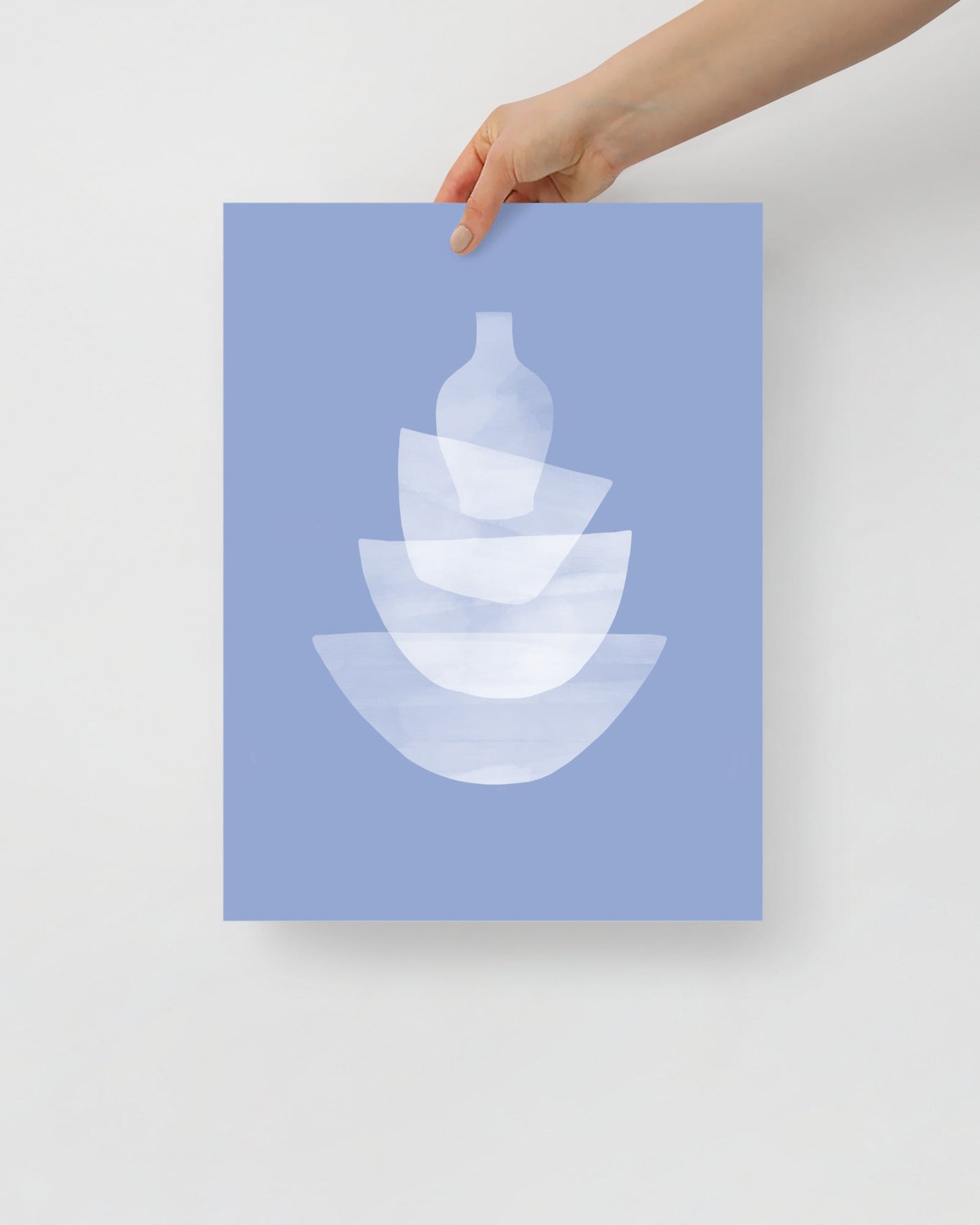 'Ceramic - Blue' 30×40 cm Fine Art Print with No Frame - Spilt Art by Melbourne Artist Eryn Levey