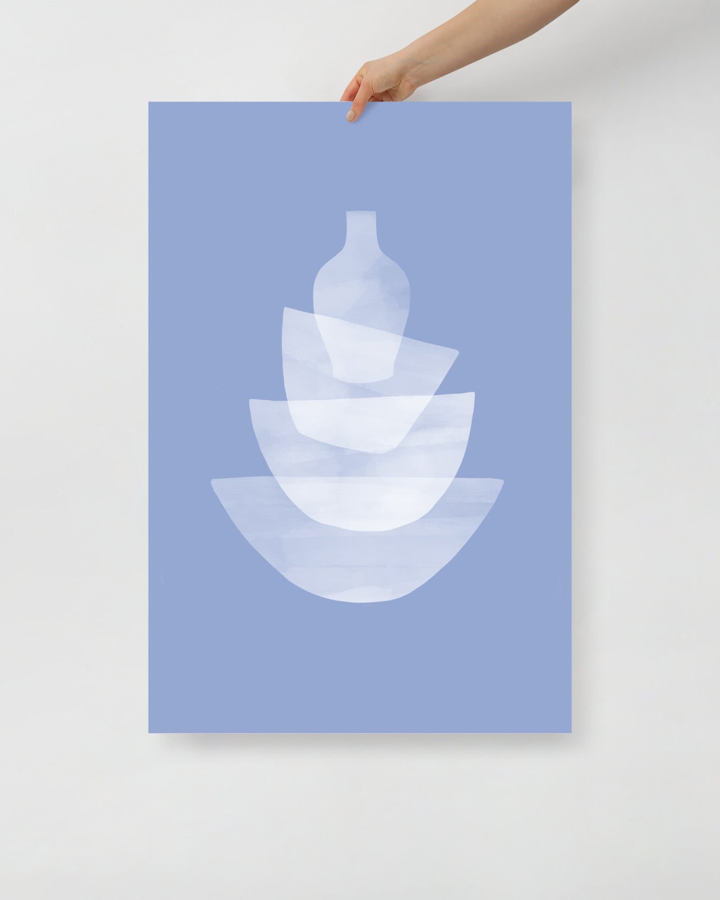 'Ceramic - Blue' 61×91 cm Fine Art Print with No Frame - Spilt Art by Melbourne Artist Eryn Levey