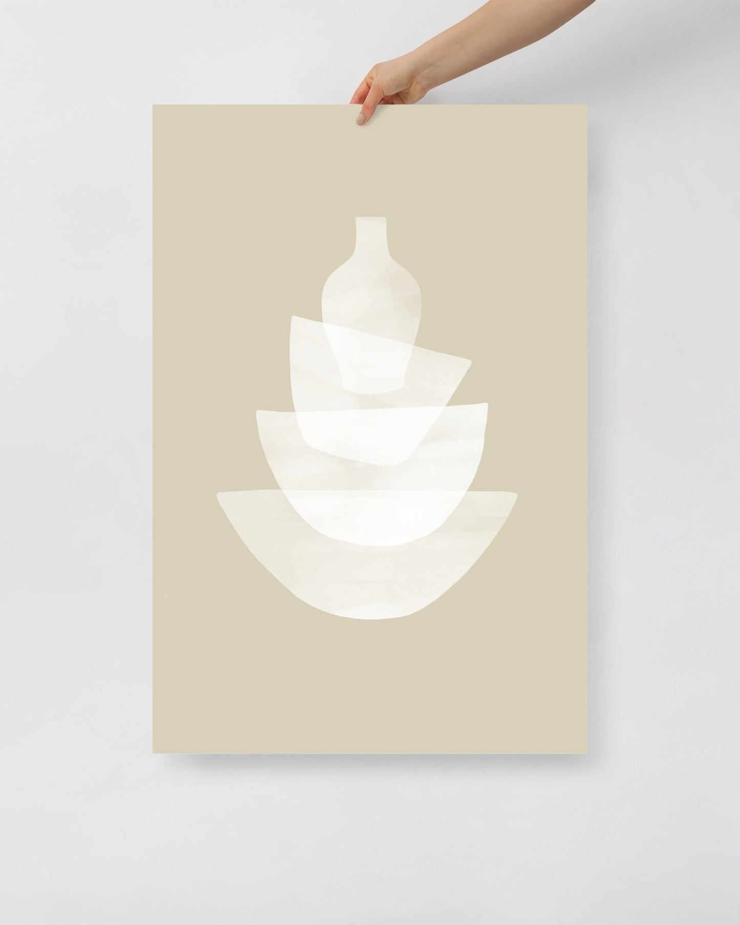 'Ceramic - Bone' 61×91 cm Fine Art Print with No Frame - Spilt Art by Melbourne Artist Eryn Levey