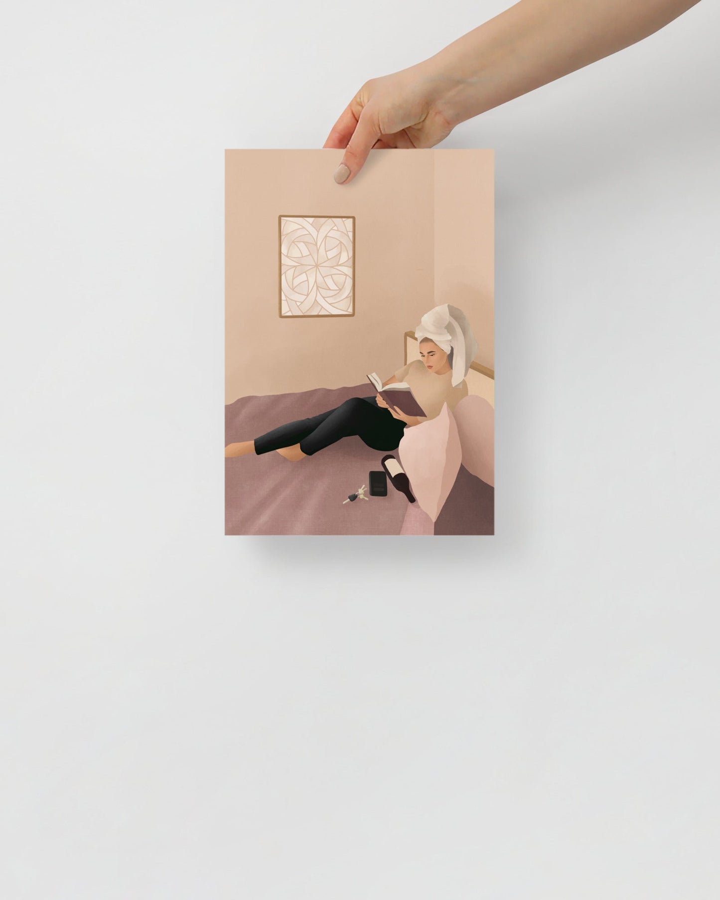 'I'm on my way' 21×30 cm Fine Art Print with Blonde - Spilt Art by Melbourne Artist Eryn Levey