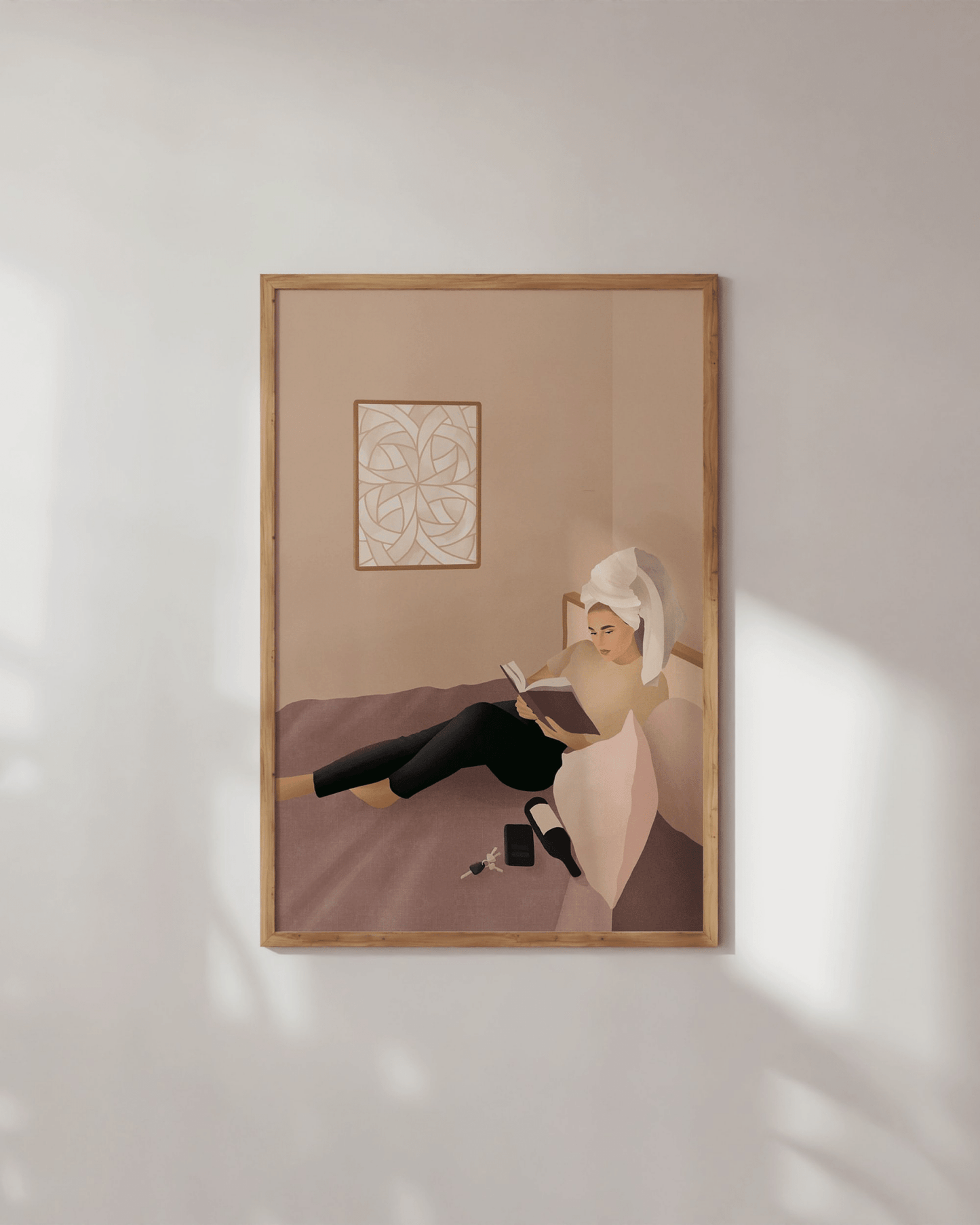 'I'm on my way' 21×30 cm Fine Art Print with Brunette - Spilt Art by Melbourne Artist Eryn Levey