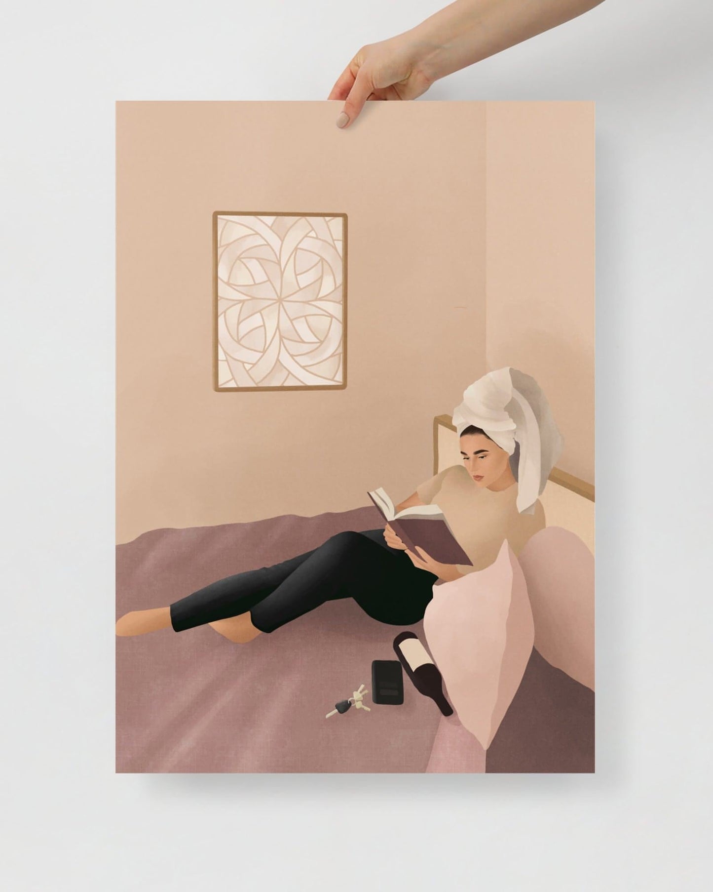 'I'm on my way' 30×40 cm Fine Art Print with Blonde - Spilt Art by Melbourne Artist Eryn Levey