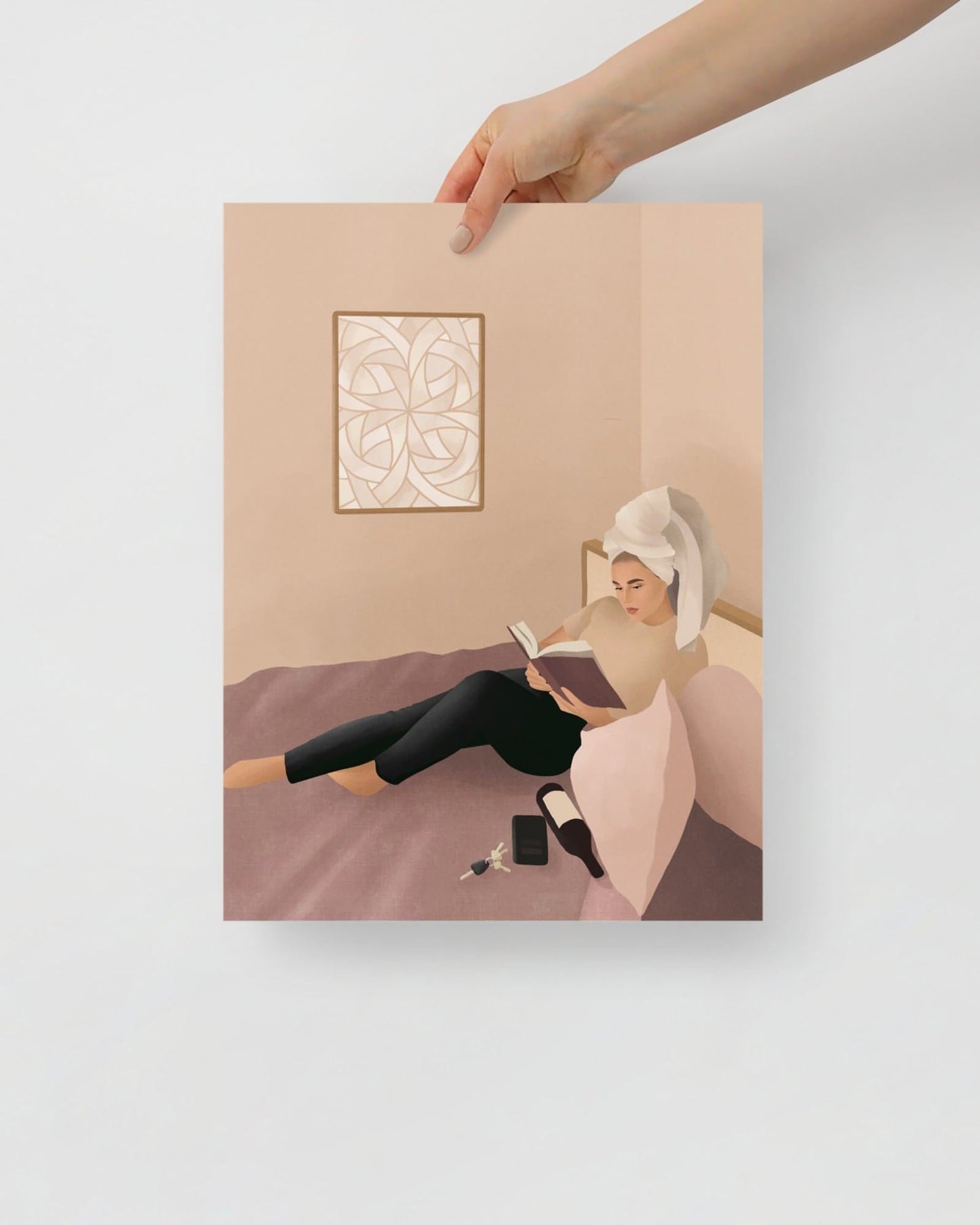 'I'm on my way' 30×40 cm Fine Art Print with Blonde - Spilt Art by Melbourne Artist Eryn Levey