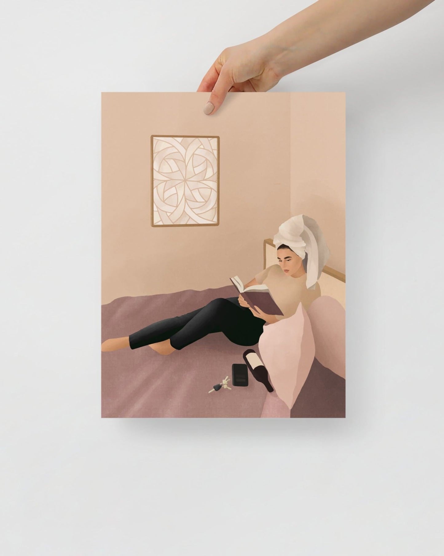 'I'm on my way' 30×40 cm Fine Art Print with Brunette - Spilt Art by Melbourne Artist Eryn Levey
