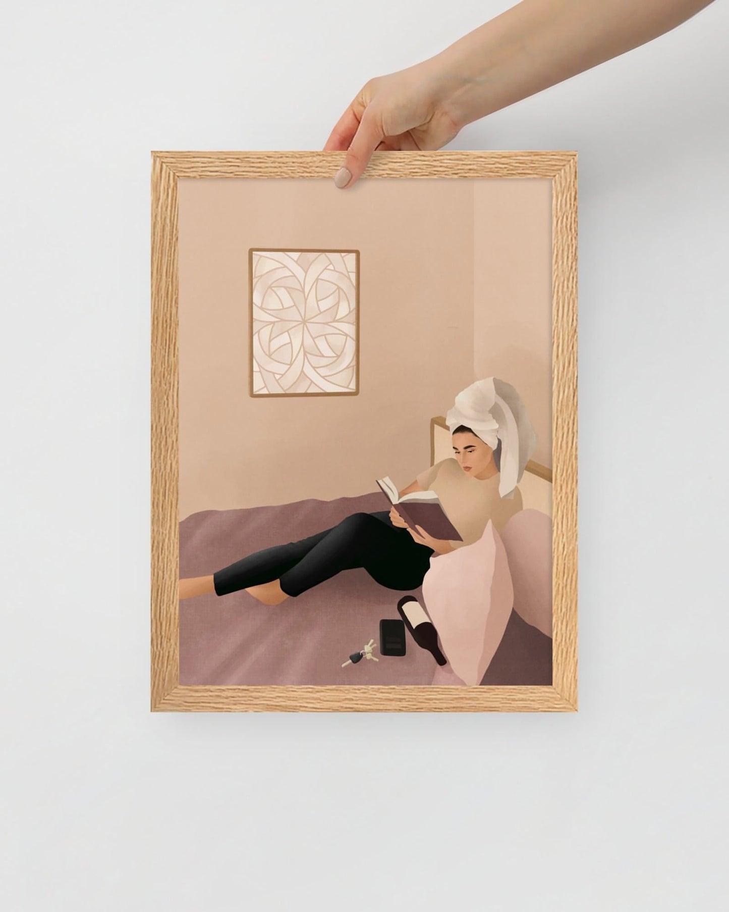 'I'm on my way' 30×40 cm Fine Art Print with Brunette - Spilt Art by Melbourne Artist Eryn Levey