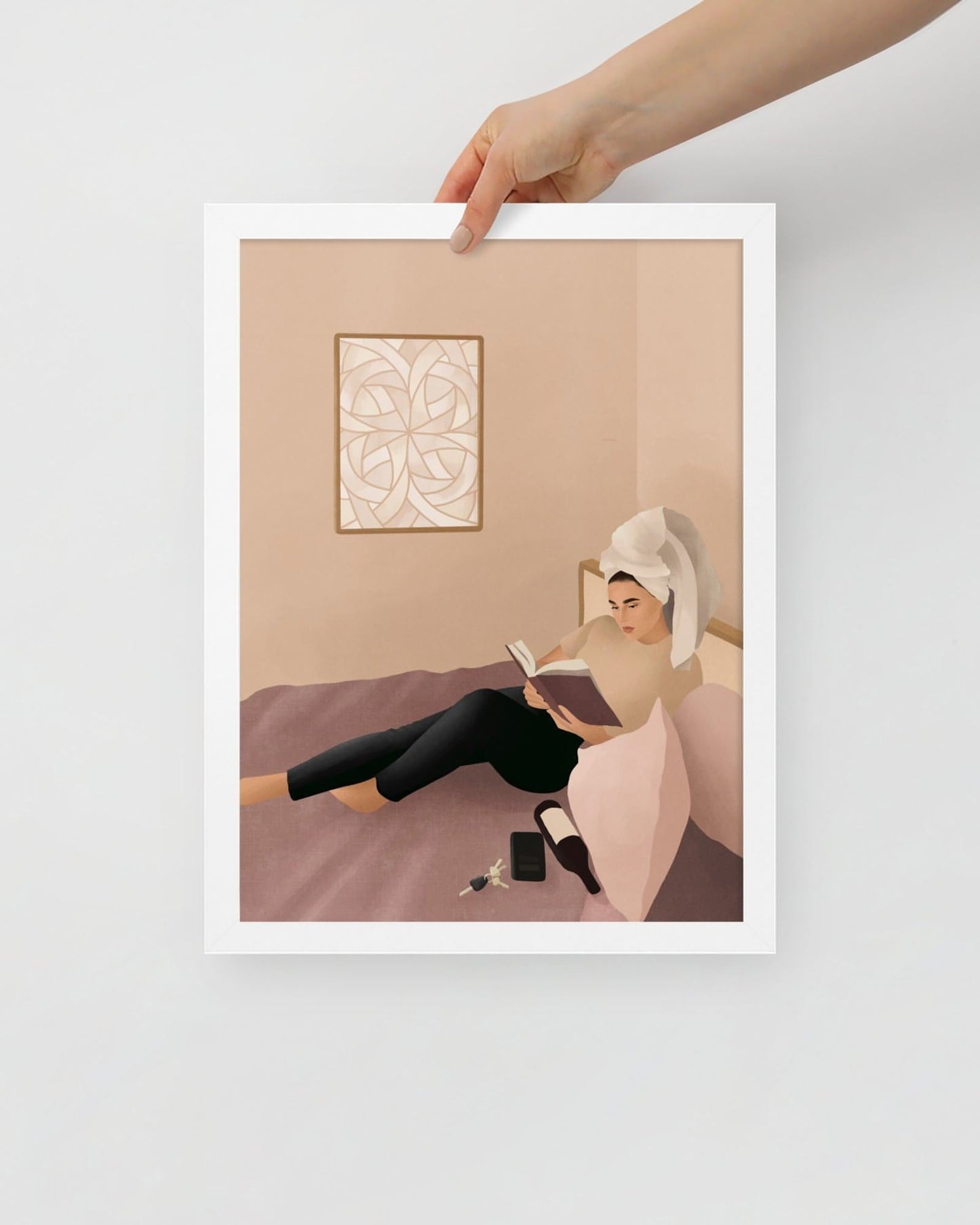 'I'm on my way' 30×40 cm Fine Art Print with Brunette - Spilt Art by Melbourne Artist Eryn Levey