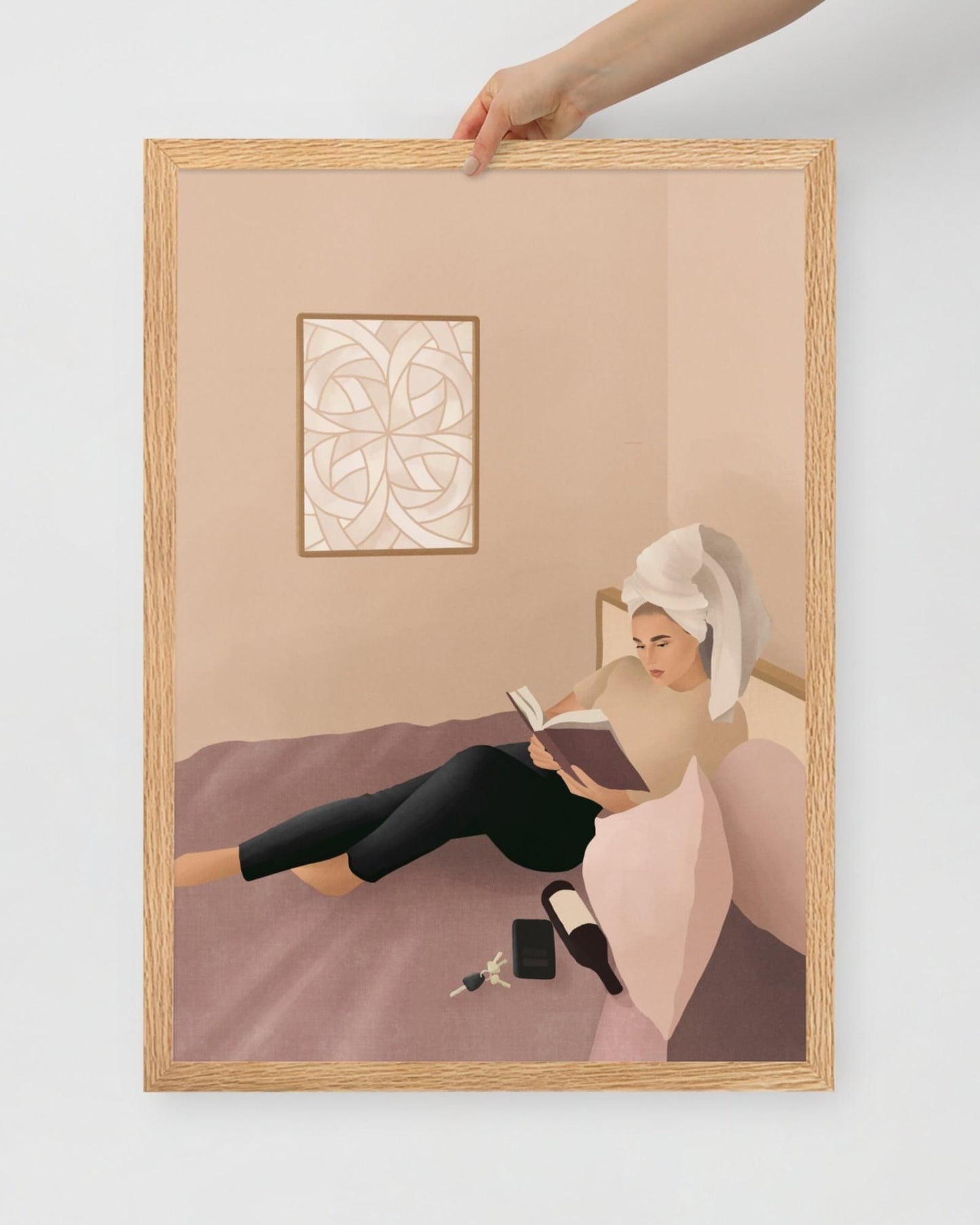 'I'm on my way' 50×70 cm Fine Art Print with Blonde - Spilt Art by Melbourne Artist Eryn Levey