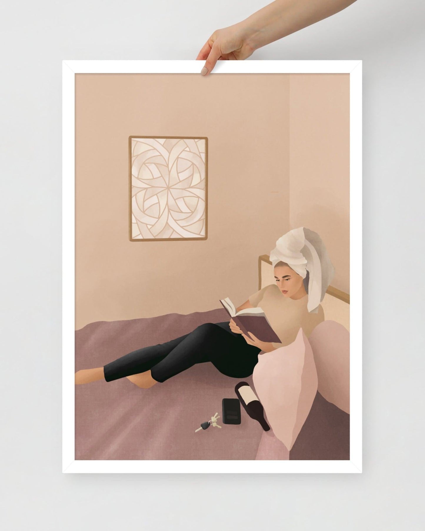 'I'm on my way' 50×70 cm Fine Art Print with Blonde - Spilt Art by Melbourne Artist Eryn Levey
