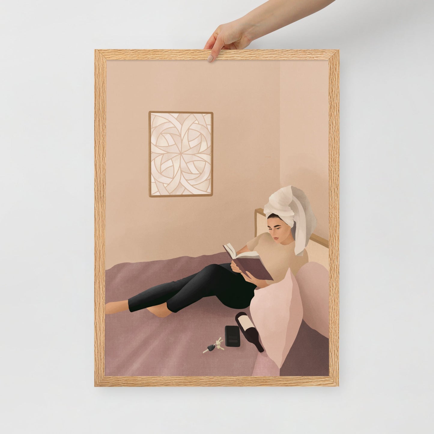 'I'm on my way' 50×70 cm Fine Art Print with Brunette - Spilt Art by Melbourne Artist Eryn Levey
