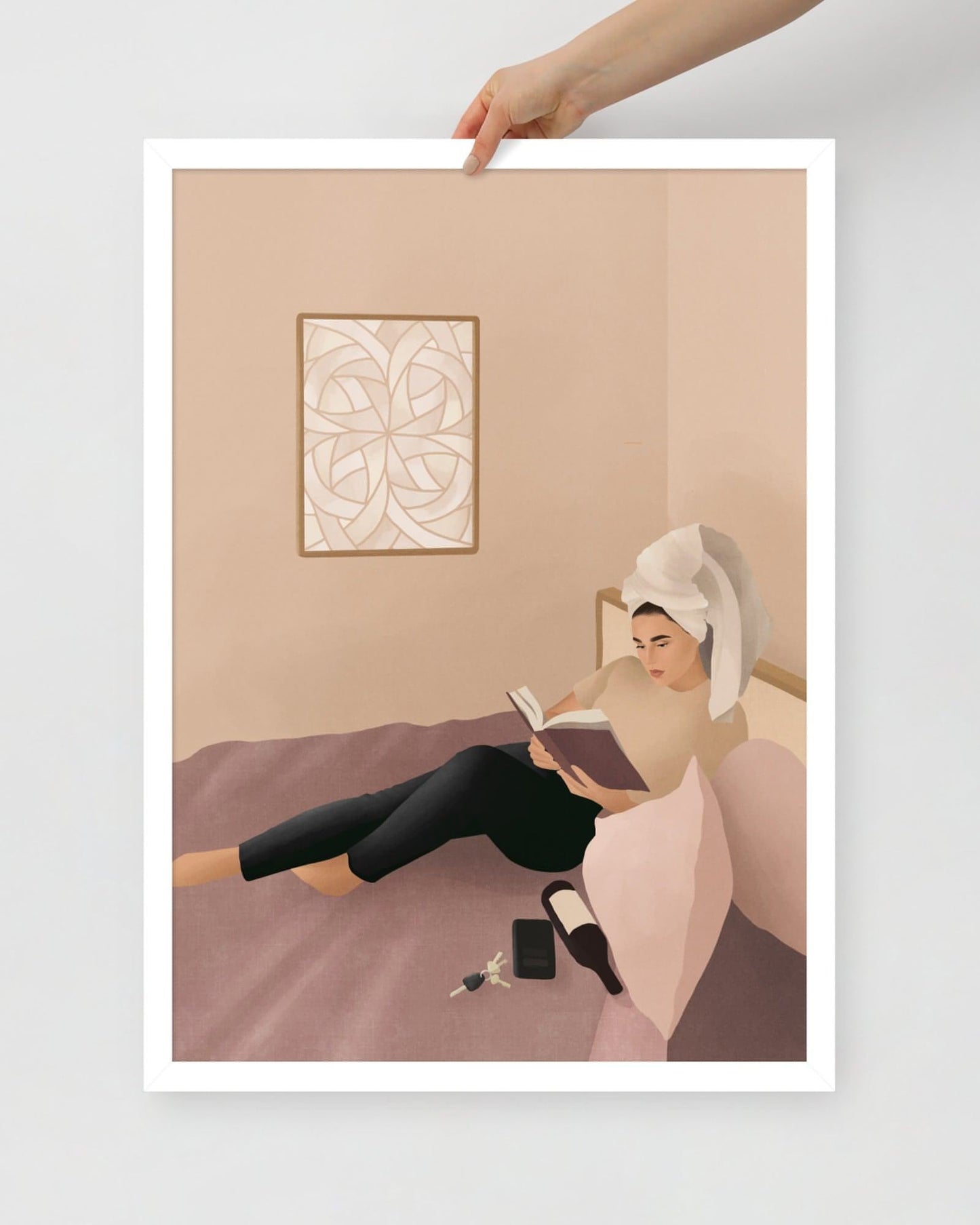 'I'm on my way' 50×70 cm Fine Art Print with Brunette - Spilt Art by Melbourne Artist Eryn Levey