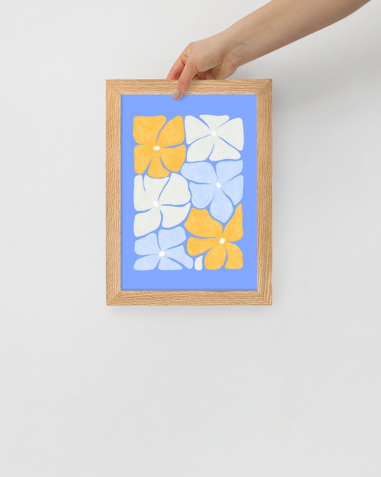 'Puzzled' 21×30 cm Fine Art Print with Oak Frame - Spilt Art by Melbourne Artist Eryn Levey