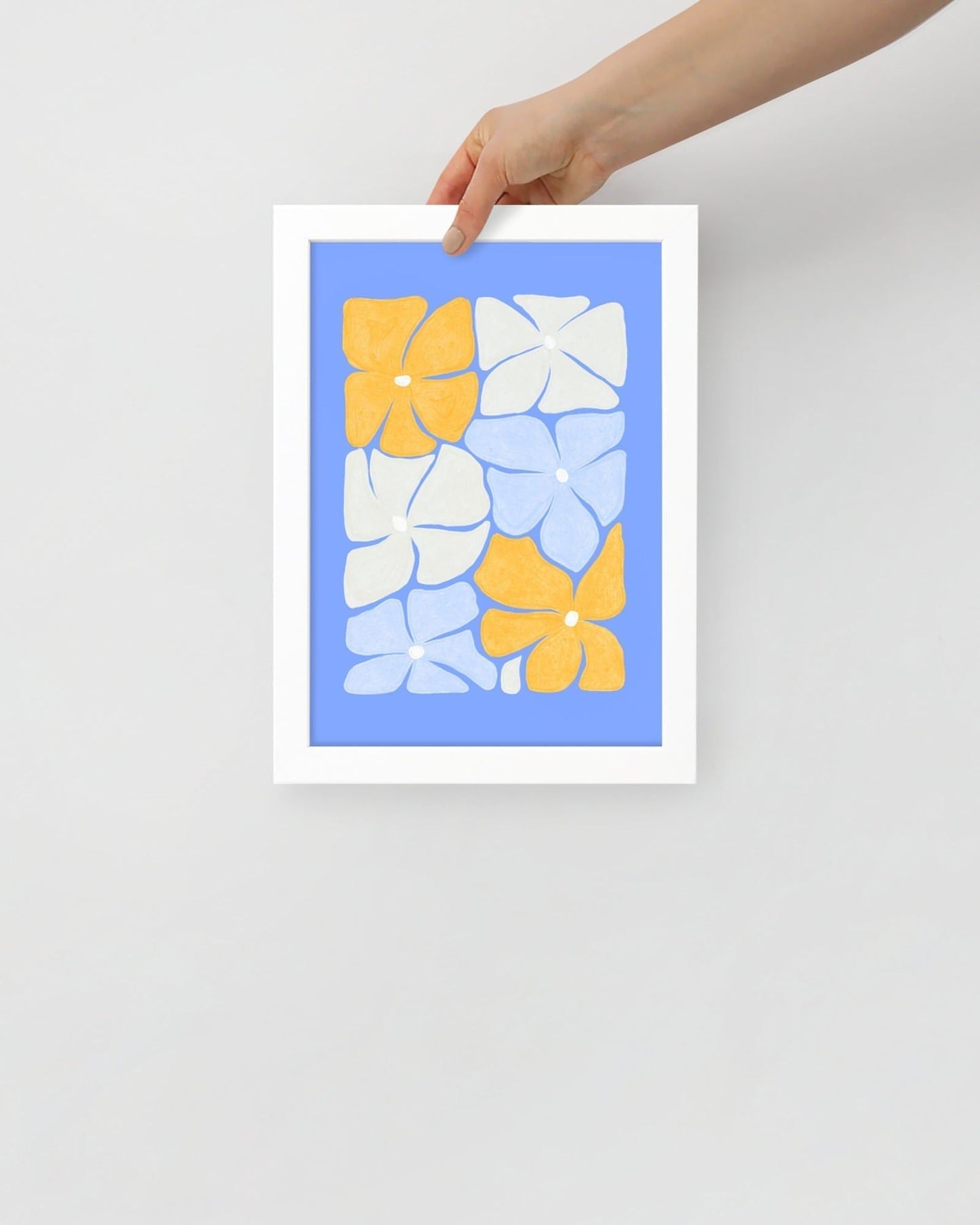 'Puzzled' 21×30 cm Fine Art Print with White Frame - Spilt Art by Melbourne Artist Eryn Levey