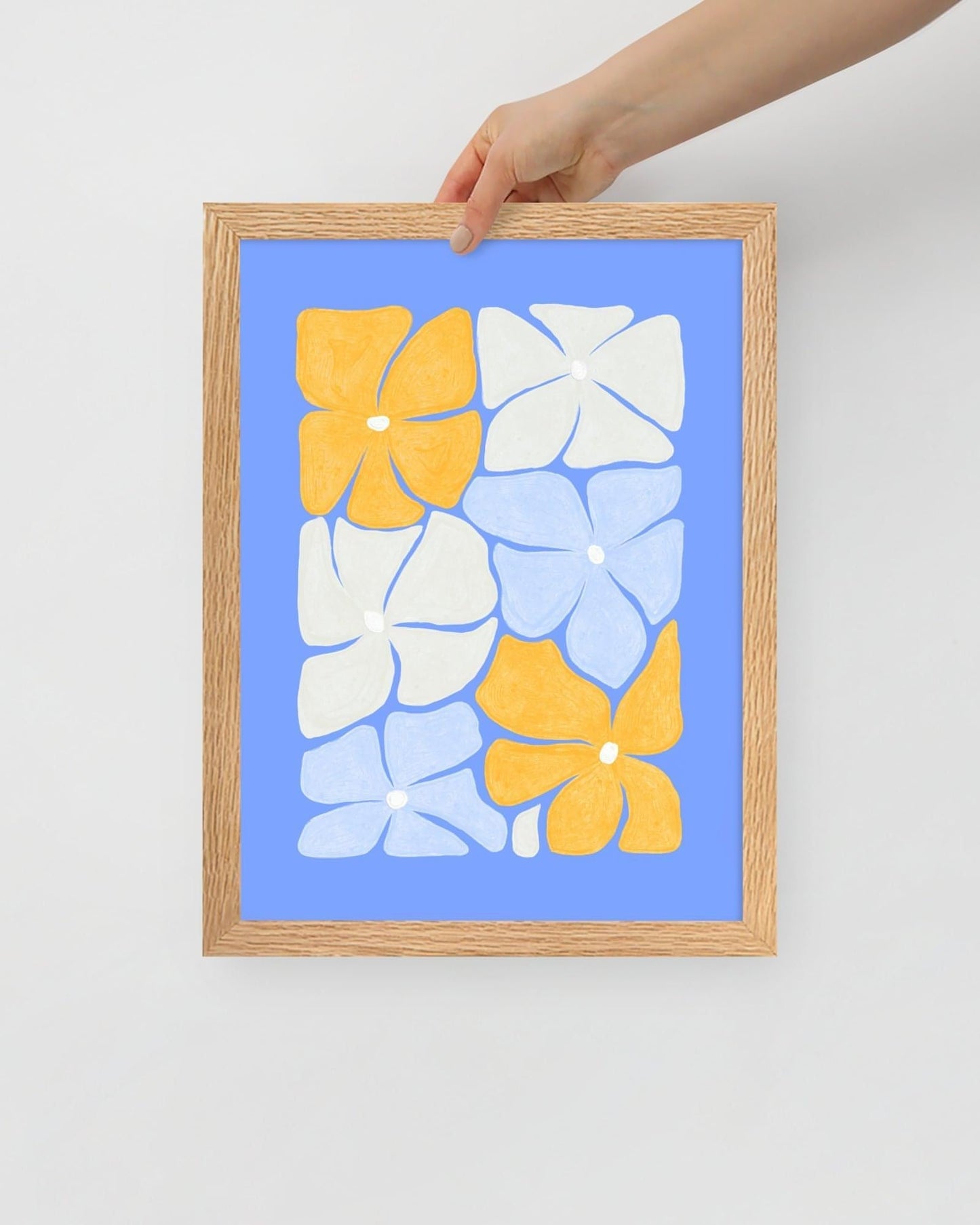 'Puzzled' 30×40 cm Fine Art Print with Oak Frame - Spilt Art by Melbourne Artist Eryn Levey