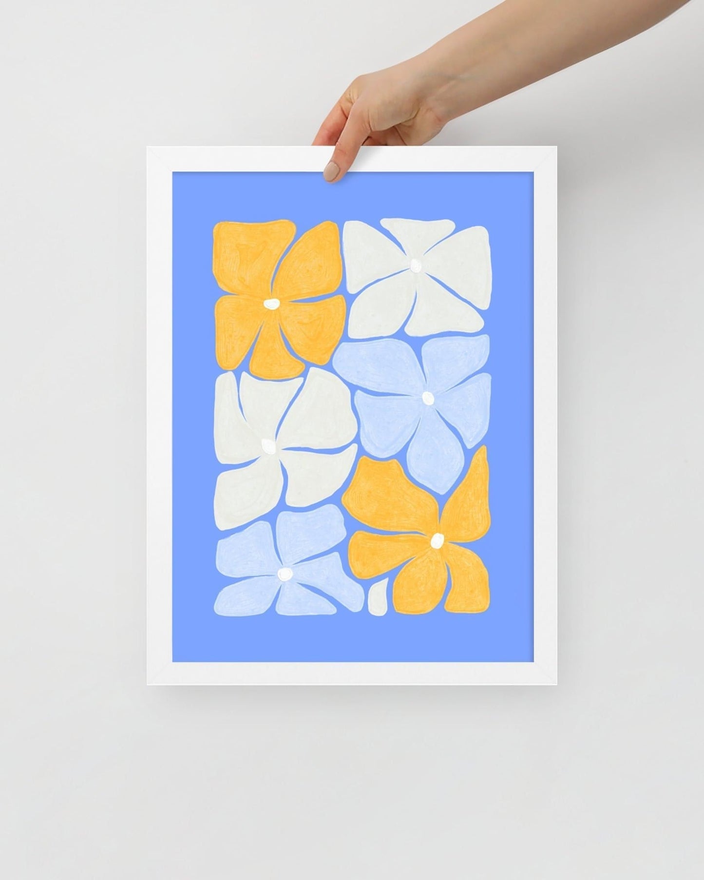 'Puzzled' 30×40 cm Fine Art Print with White Frame - Spilt Art by Melbourne Artist Eryn Levey