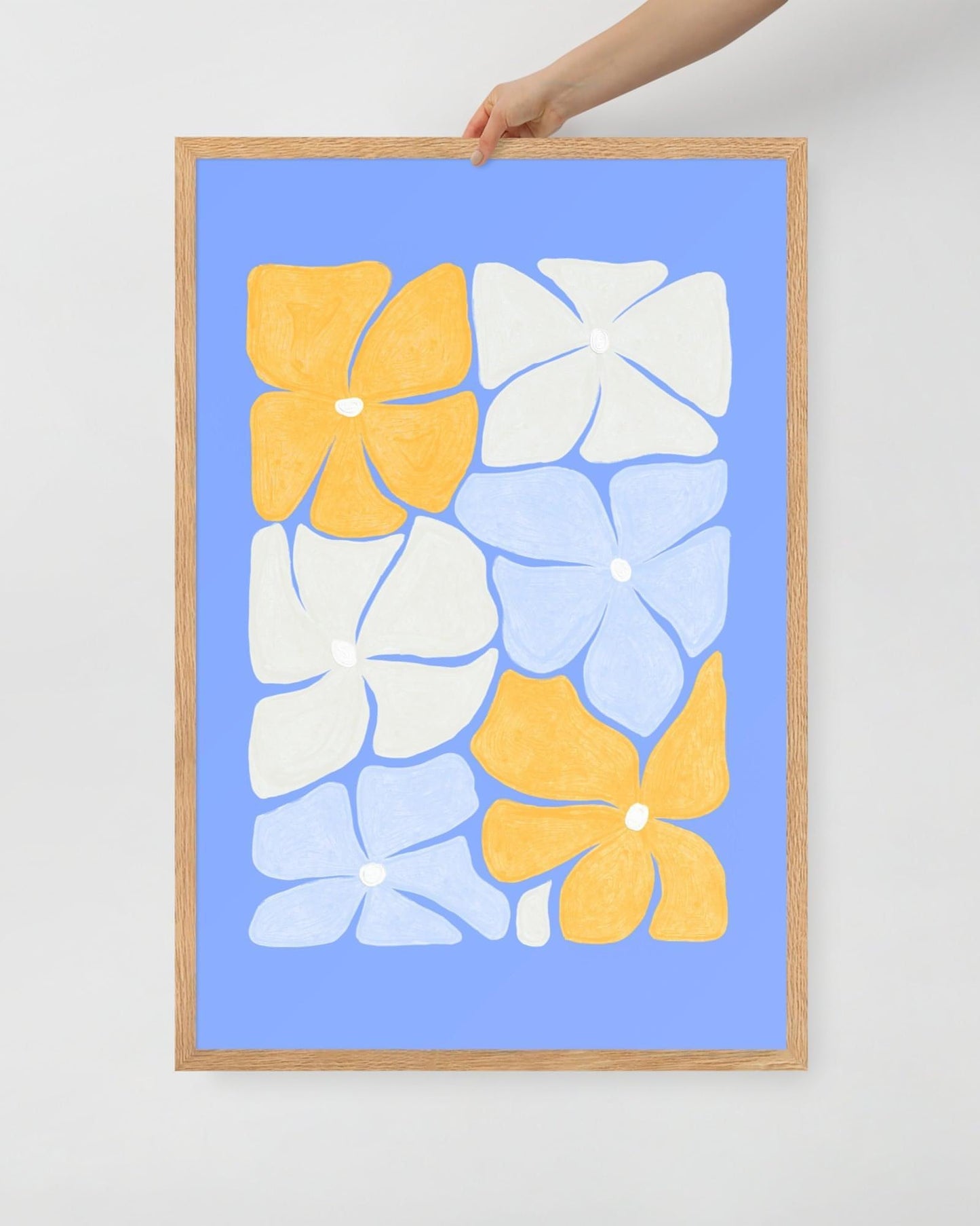 'Puzzled' 61×91 cm Fine Art Print with Oak Frame - Spilt Art by Melbourne Artist Eryn Levey