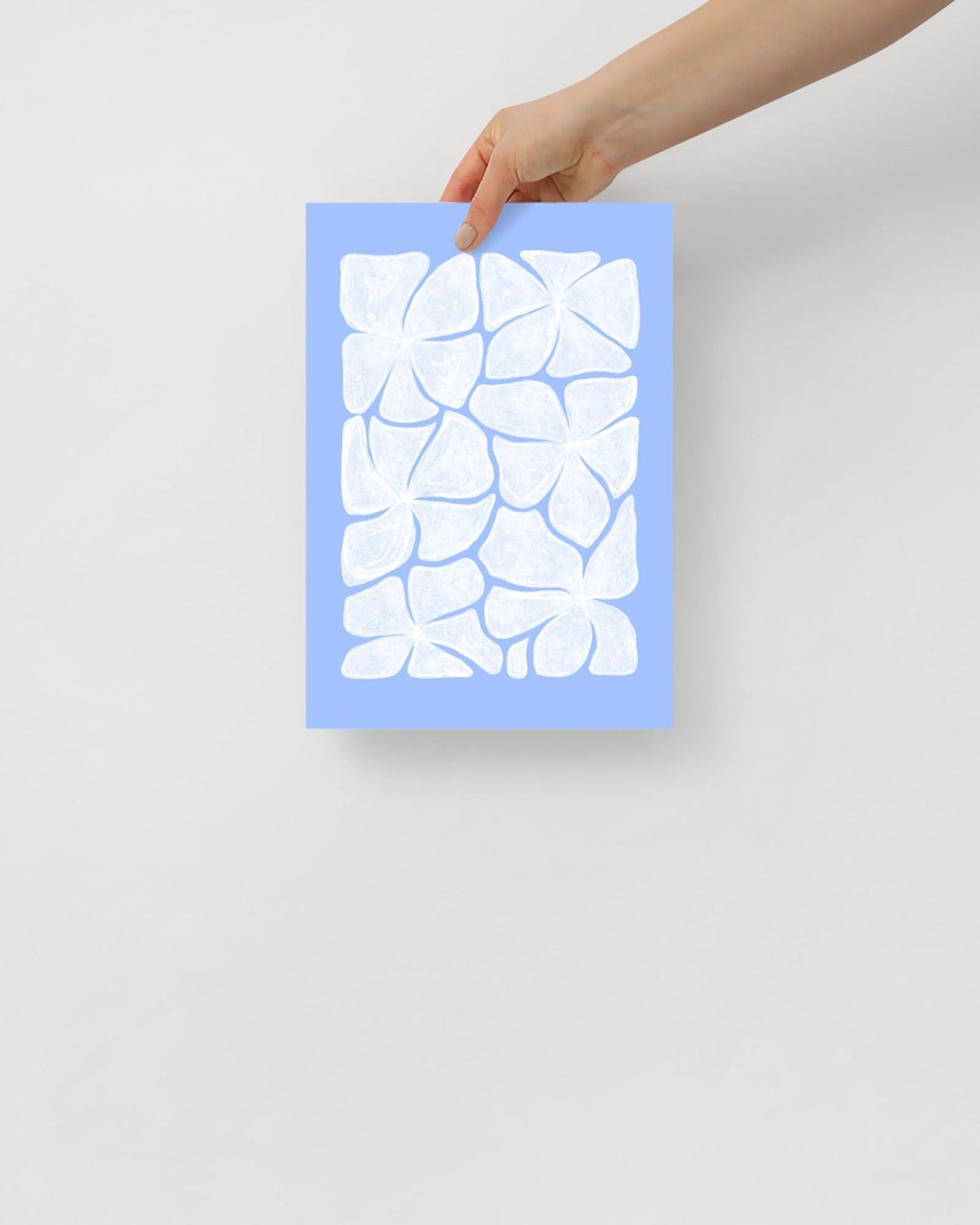 'Puzzled - Blue' 21×30 cm Fine Art Print with No Frame - Spilt Art by Melbourne Artist Eryn Levey