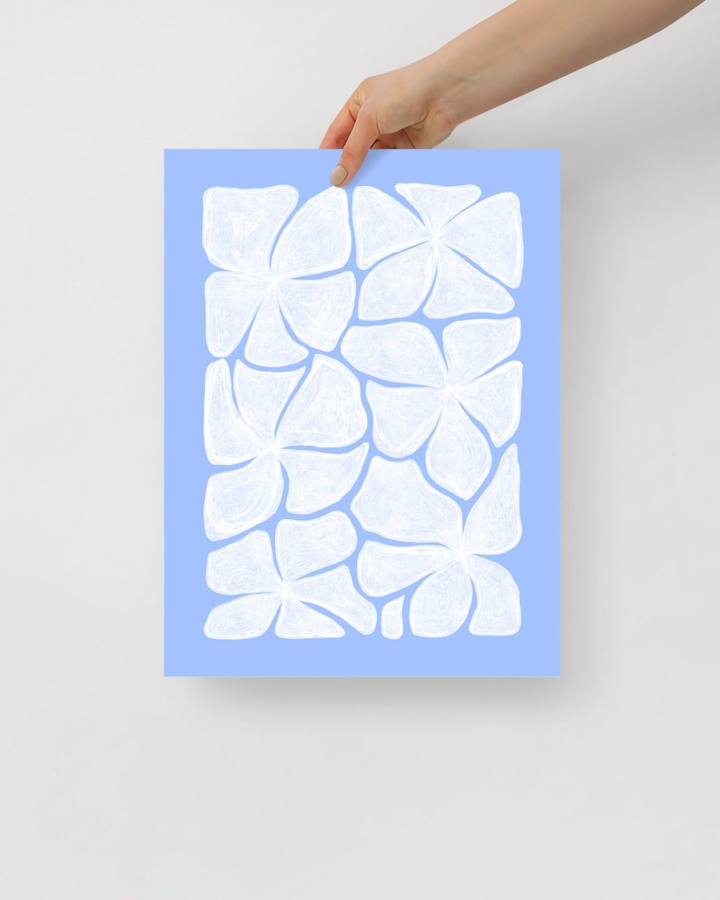 'Puzzled - Blue' 30×40 cm Fine Art Print with No Frame - Spilt Art by Melbourne Artist Eryn Levey