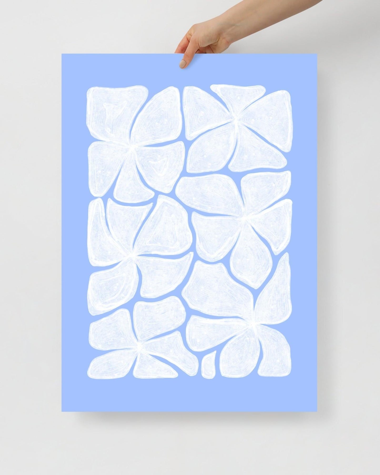 'Puzzled - Blue' 50×70 cm Fine Art Print with No Frame - Spilt Art by Melbourne Artist Eryn Levey