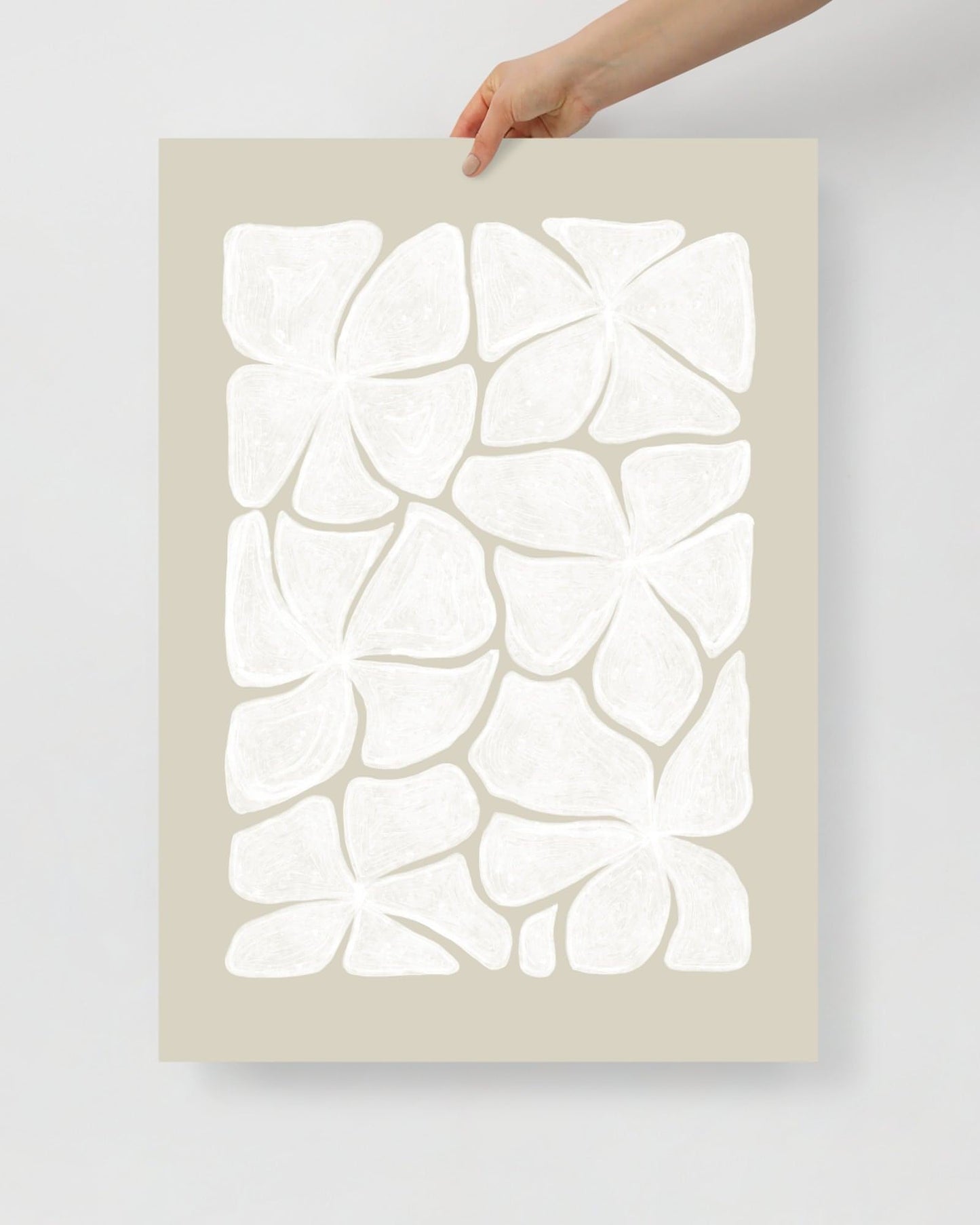 'Puzzled - Bone' 50×70 cm Fine Art Print with No Frame - Spilt Art by Melbourne Artist Eryn Levey