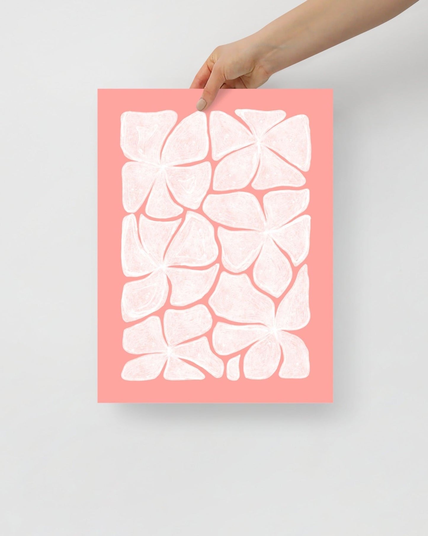 'Puzzled - Pink' 30×40 cm Fine Art Print with No Frame - Spilt Art by Melbourne Artist Eryn Levey
