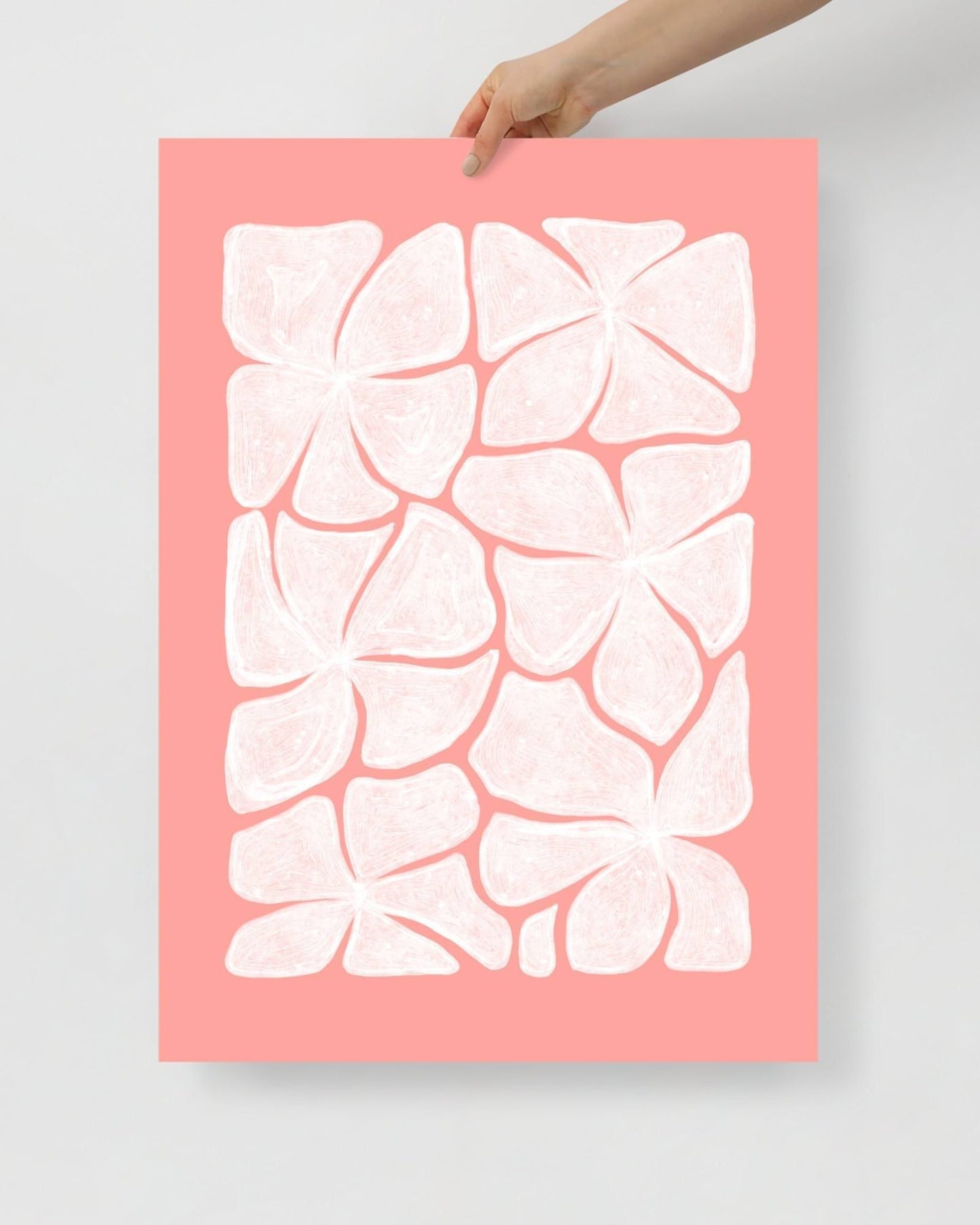 'Puzzled - Pink' 50×70 cm Fine Art Print with No Frame - Spilt Art by Melbourne Artist Eryn Levey