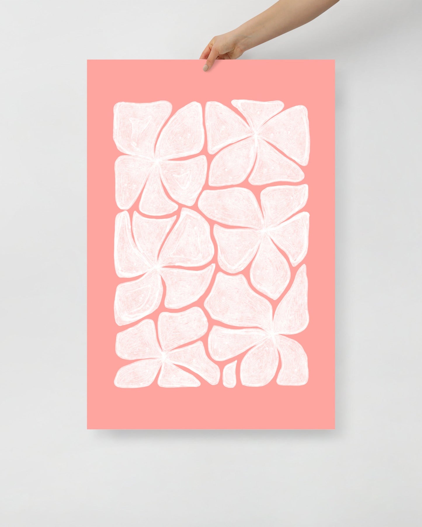 'Puzzled - Pink' 61×91 cm Fine Art Print with No Frame - Spilt Art by Melbourne Artist Eryn Levey