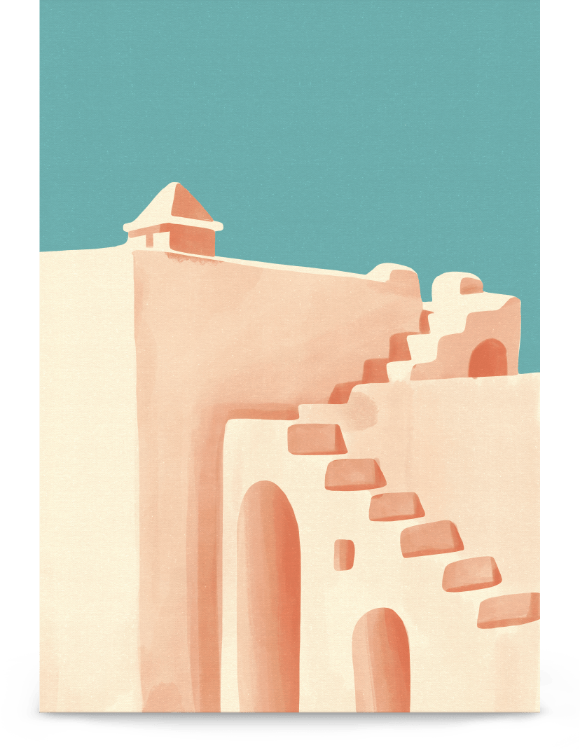 'Stairway' 21×30 cm Fine Art Print with No Frame - Spilt Art by Melbourne Artist Eryn Levey