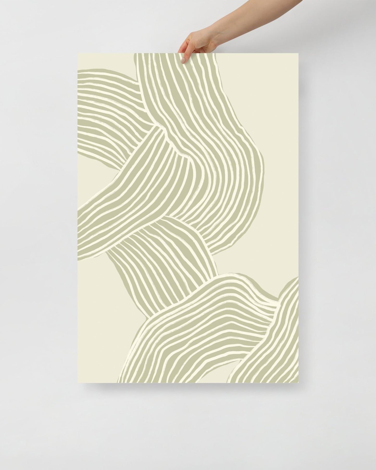 'Tenseless - Green' 61×91 cm Fine Art Print with No Frame - Spilt Art by Melbourne Artist Eryn Levey