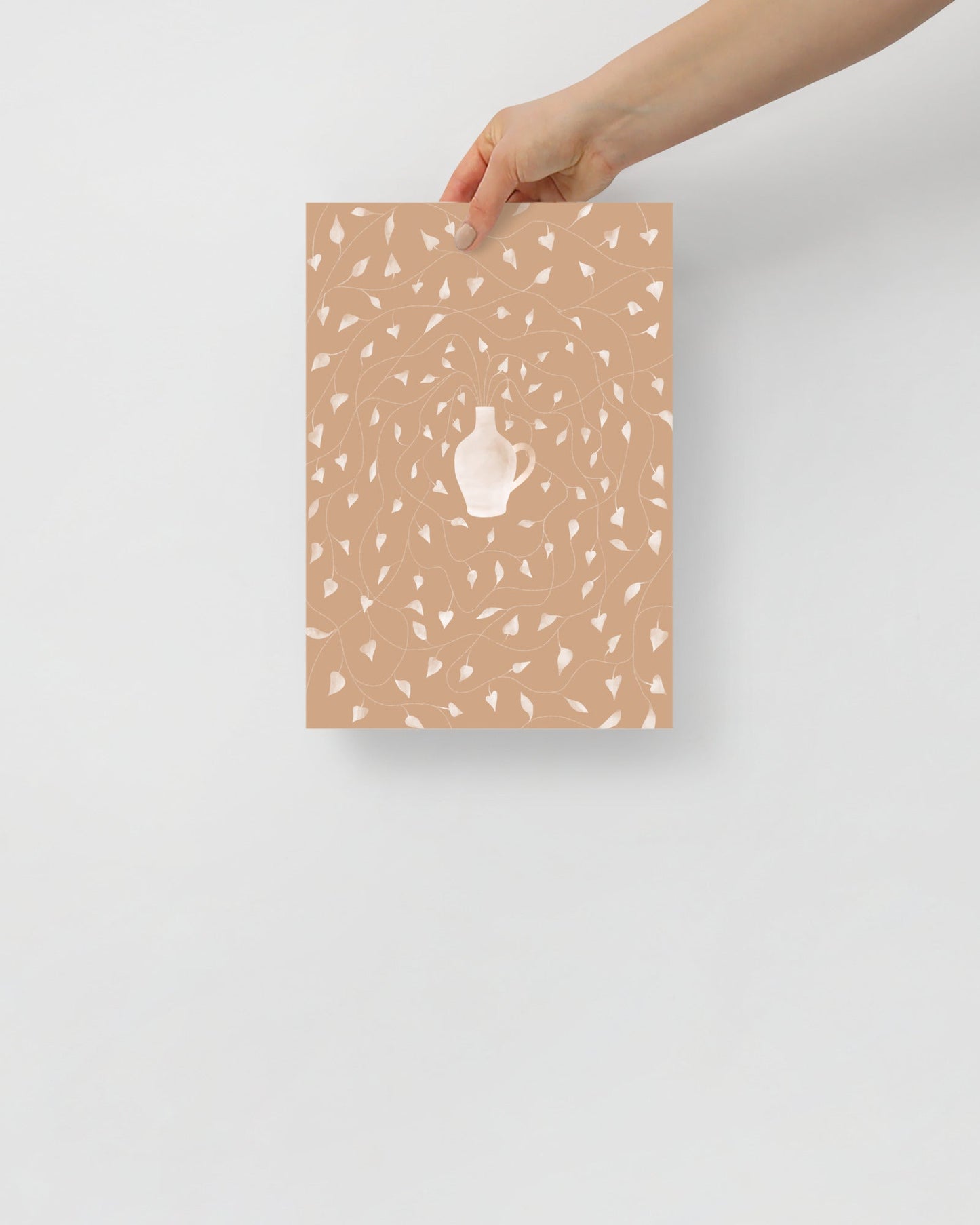'Vase - Pink' 21×30 cm Fine Art Print with No Frame - Spilt Art by Melbourne Artist Eryn Levey