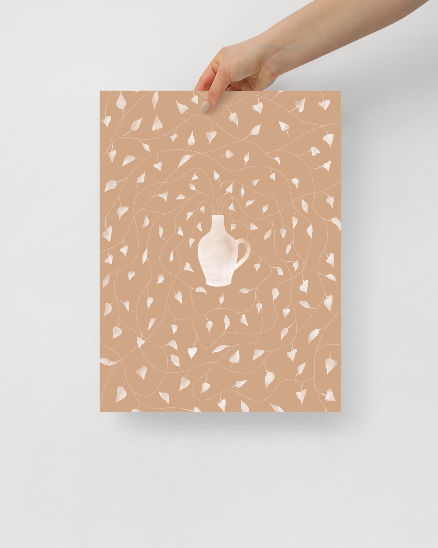 'Vase - Pink' 30×40 cm Fine Art Print with No Frame - Spilt Art by Melbourne Artist Eryn Levey