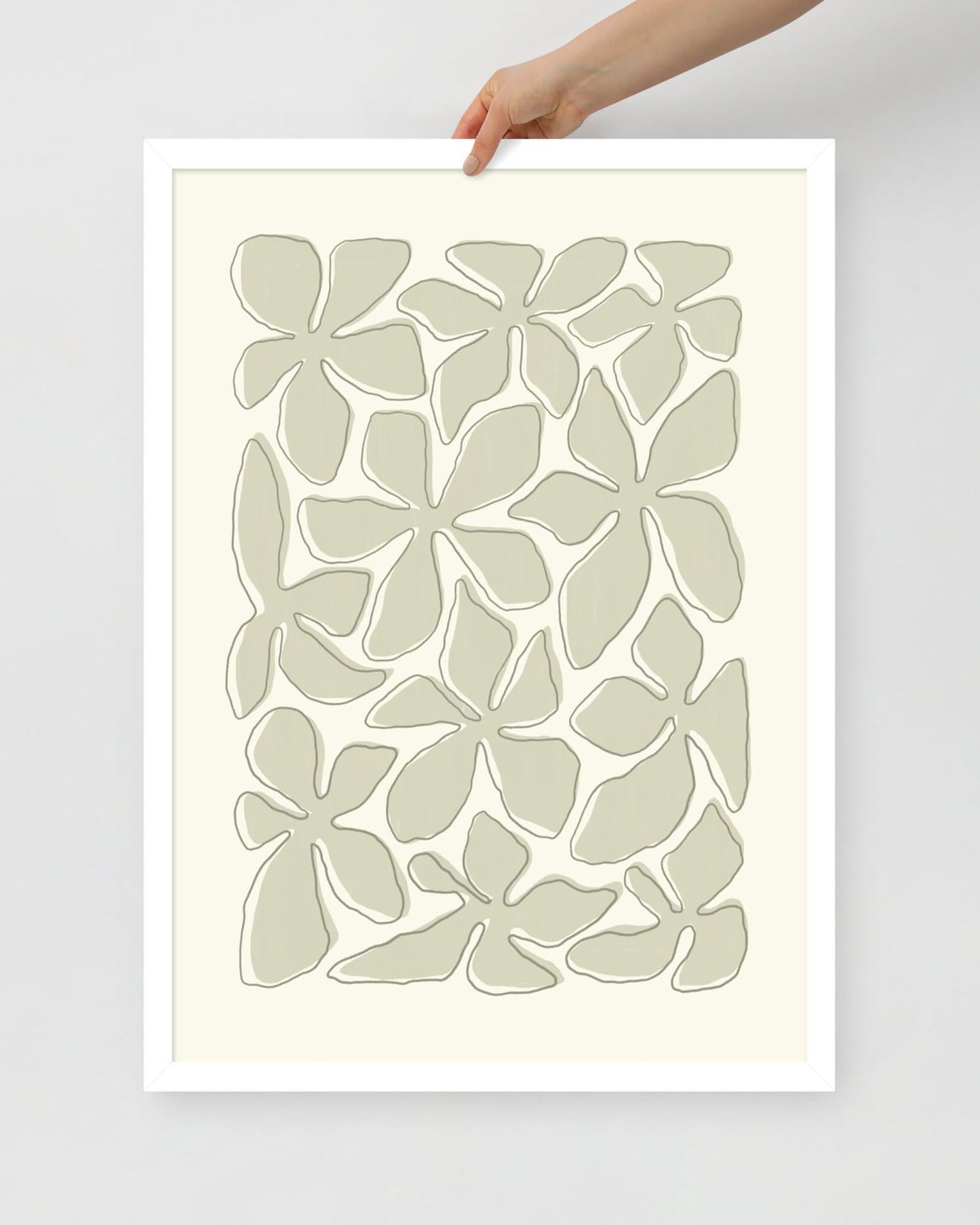 Green White Frame 50x70